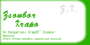 zsombor krapo business card